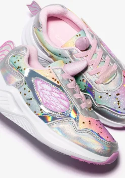 Conguitos Zapatillas Unicornio Glitter Con Luz Metalizado^ Zapatillas Con Luces|Zapatillas