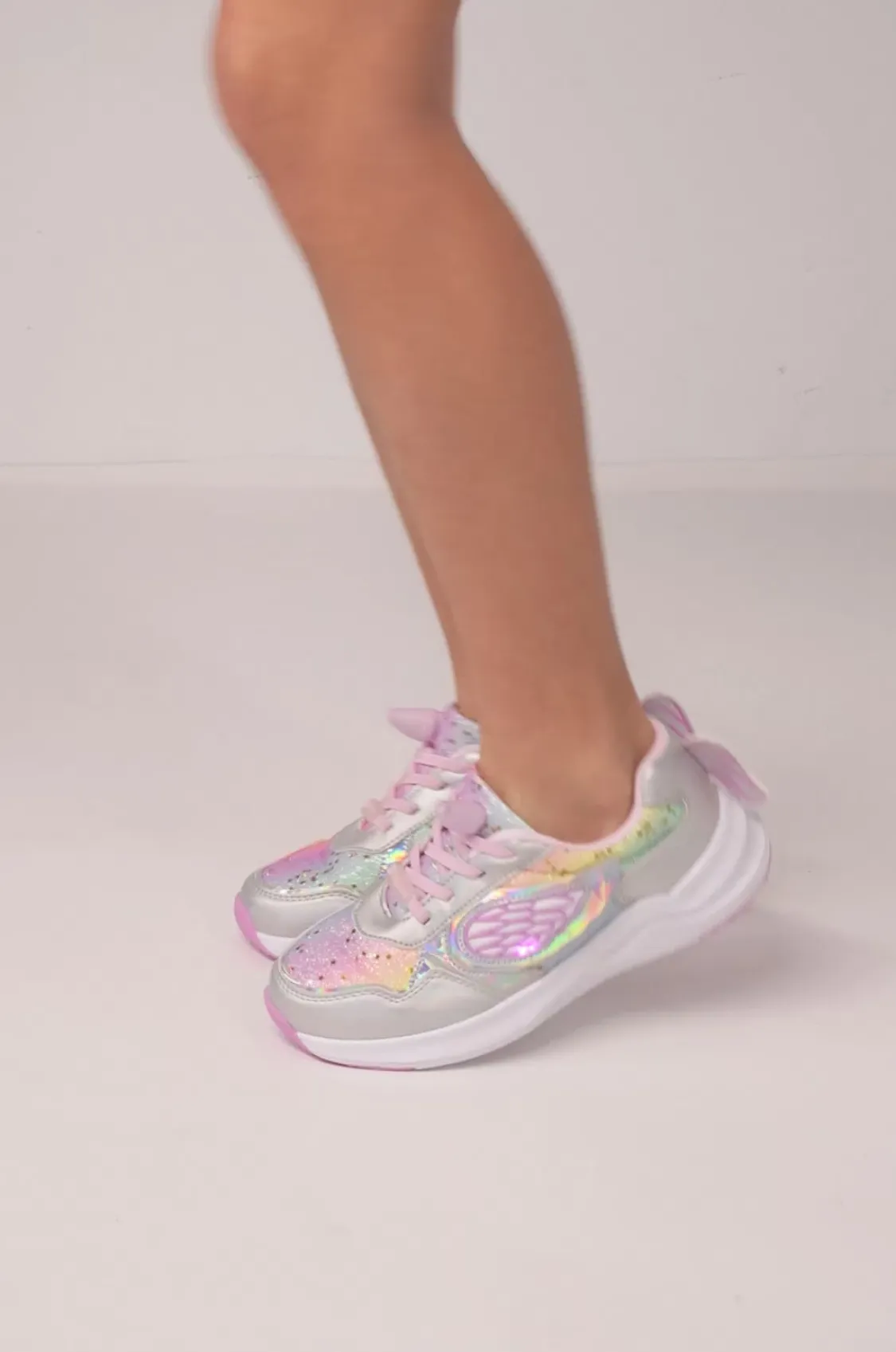 Conguitos Zapatillas Unicornio Glitter Con Luz Metalizado^ Zapatillas Con Luces|Zapatillas