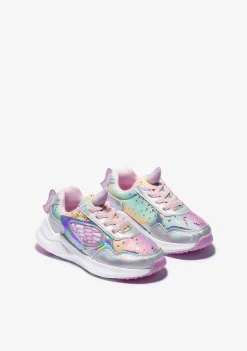 Conguitos Zapatillas Unicornio Glitter Con Luz Metalizado^ Zapatillas Con Luces|Zapatillas