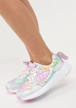 Conguitos Zapatillas Unicornio Glitter Con Luz Metalizado^ Zapatillas Con Luces|Zapatillas