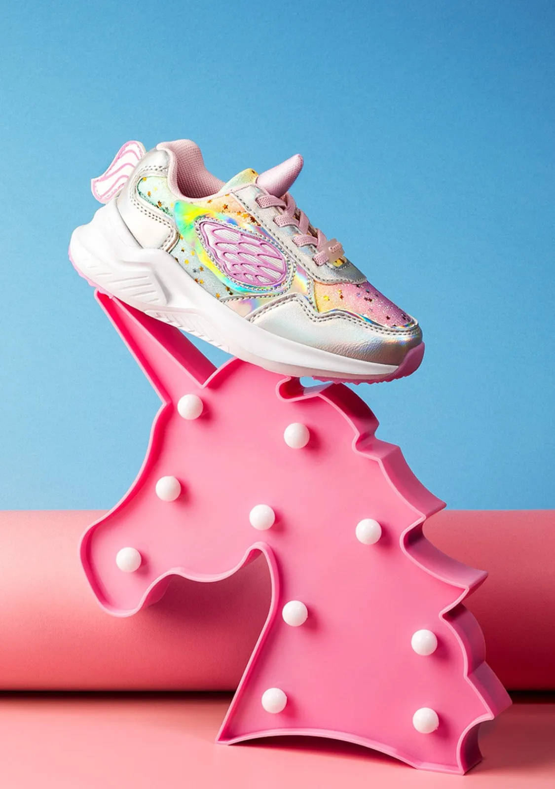 Conguitos Zapatillas Unicornio Glitter Con Luz Metalizado^ Zapatillas Con Luces|Zapatillas