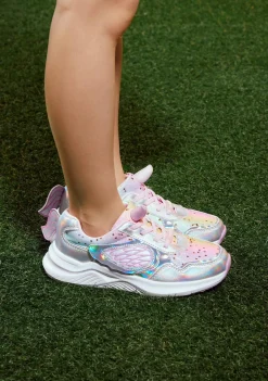Conguitos Zapatillas Unicornio Glitter Con Luz Metalizado^ Zapatillas Con Luces|Zapatillas