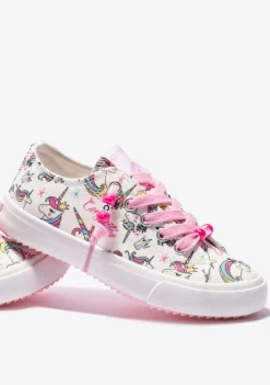 Conguitos Zapatillas Unicornios Lona Blanco^ Zapatillas