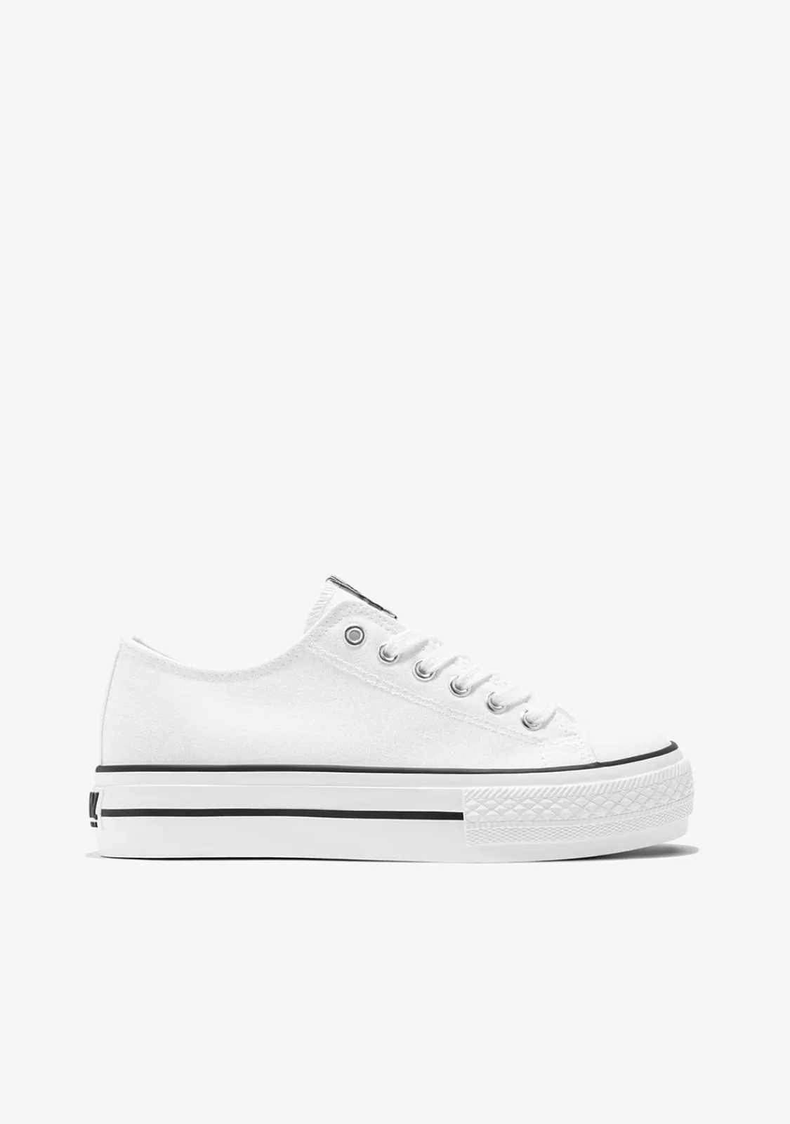 Conguitos Zapatillas Unisex Basic Lona Blanco B&W^ Zapatillas|Zapatillas