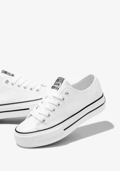Conguitos Zapatillas Unisex Basic Lona Blanco B&W^ Zapatillas|Zapatillas