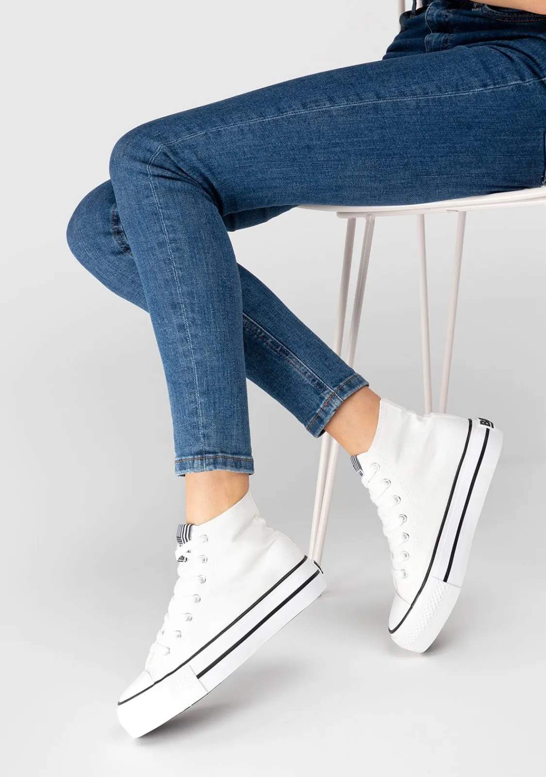 Conguitos Zapatillas Unisex Basic Lona Blanco B&W^ Zapatillas|Zapatillas