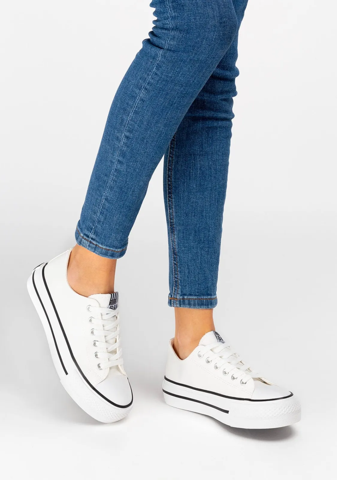 Conguitos Zapatillas Unisex Basic Lona Blanco B&W^ Zapatillas|Zapatillas