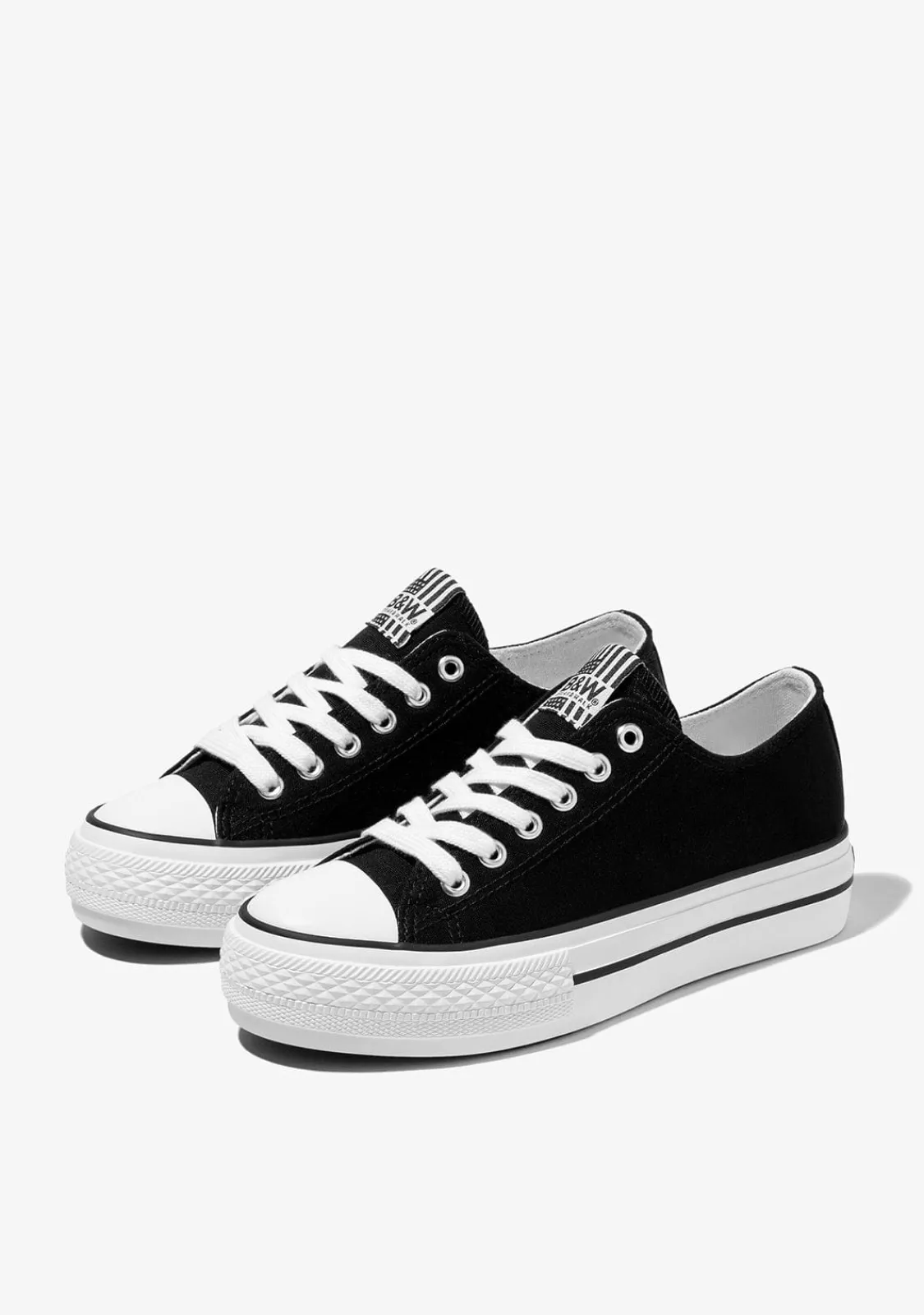 Conguitos Zapatillas Unisex Basic Lona Negro B&W^ Zapatillas|Zapatillas