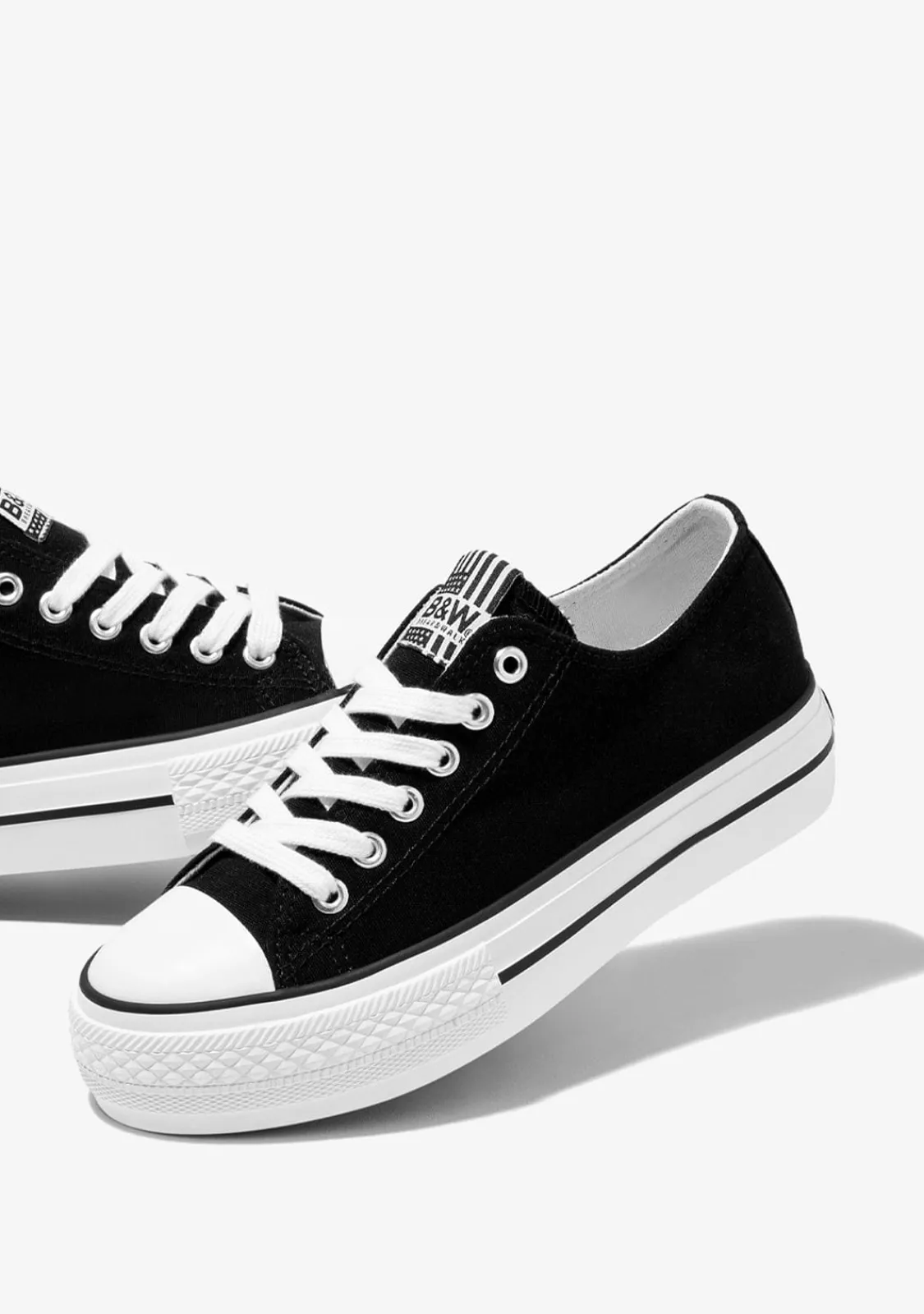 Conguitos Zapatillas Unisex Basic Lona Negro B&W^ Zapatillas|Zapatillas