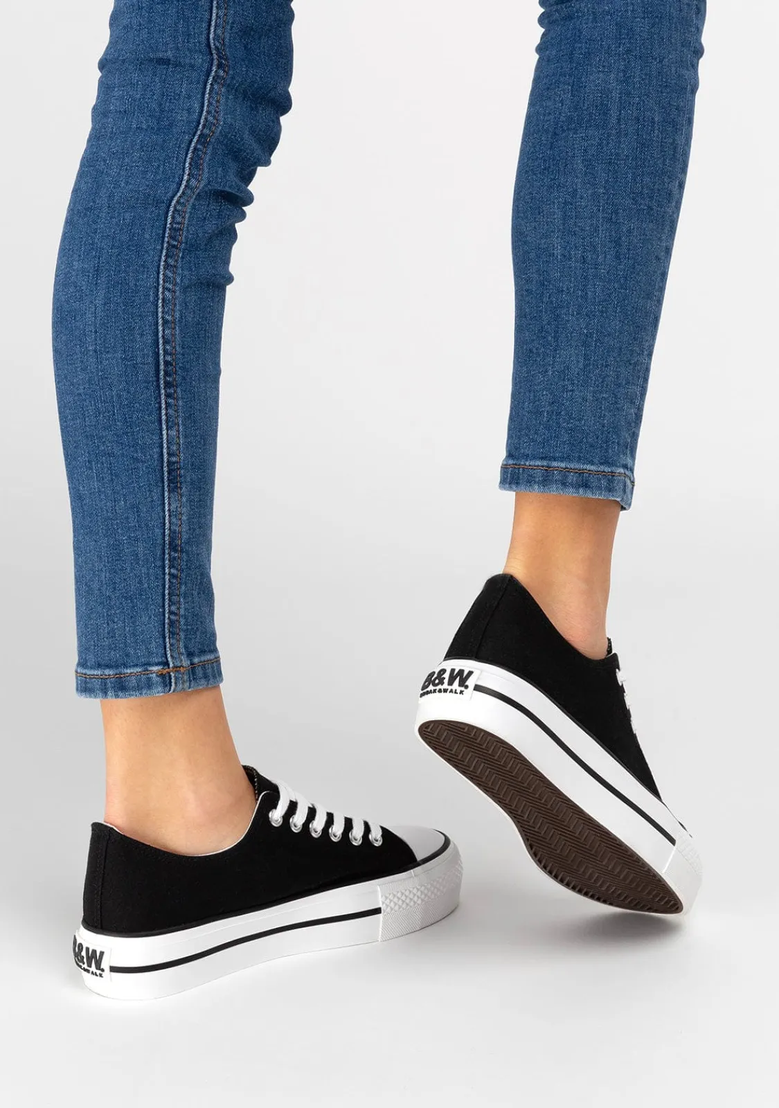 Conguitos Zapatillas Unisex Basic Lona Negro B&W^ Zapatillas|Zapatillas