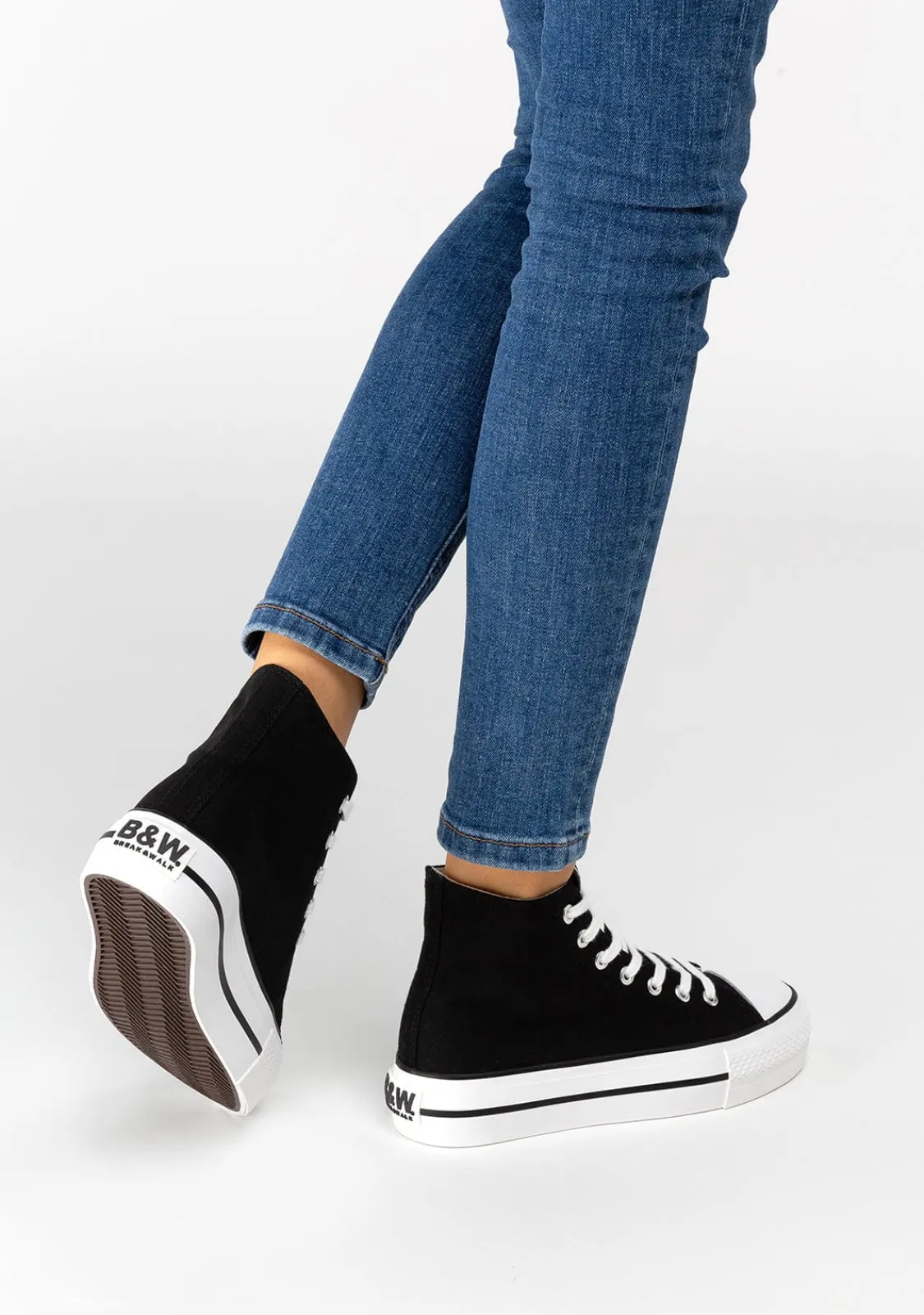 Conguitos Zapatillas Unisex Basic Lona Negro B&W^ Zapatillas|Zapatillas