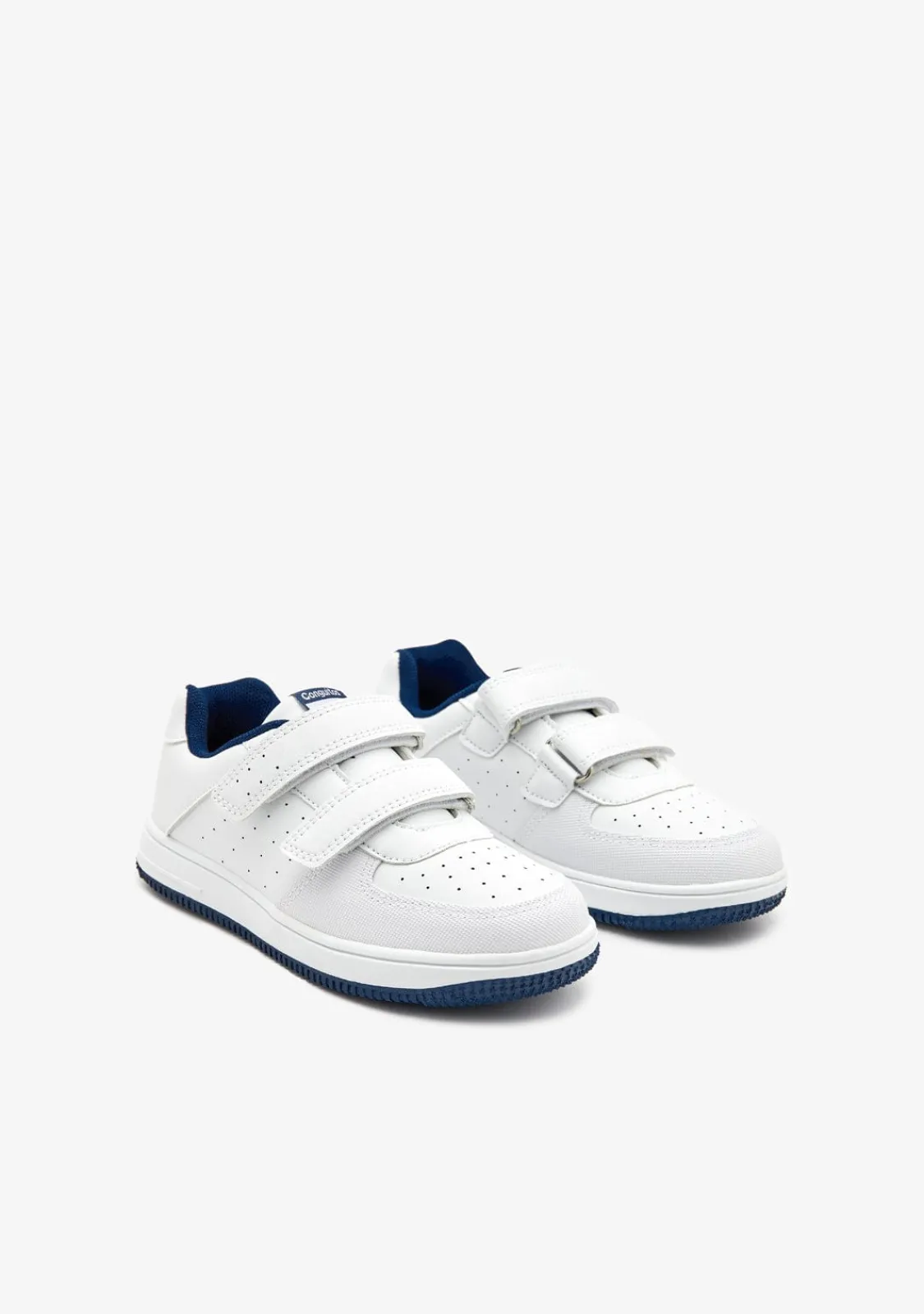 Conguitos Zapatillas Unisex Blanco / Azul Marino^ Colegiales|Zapatillas