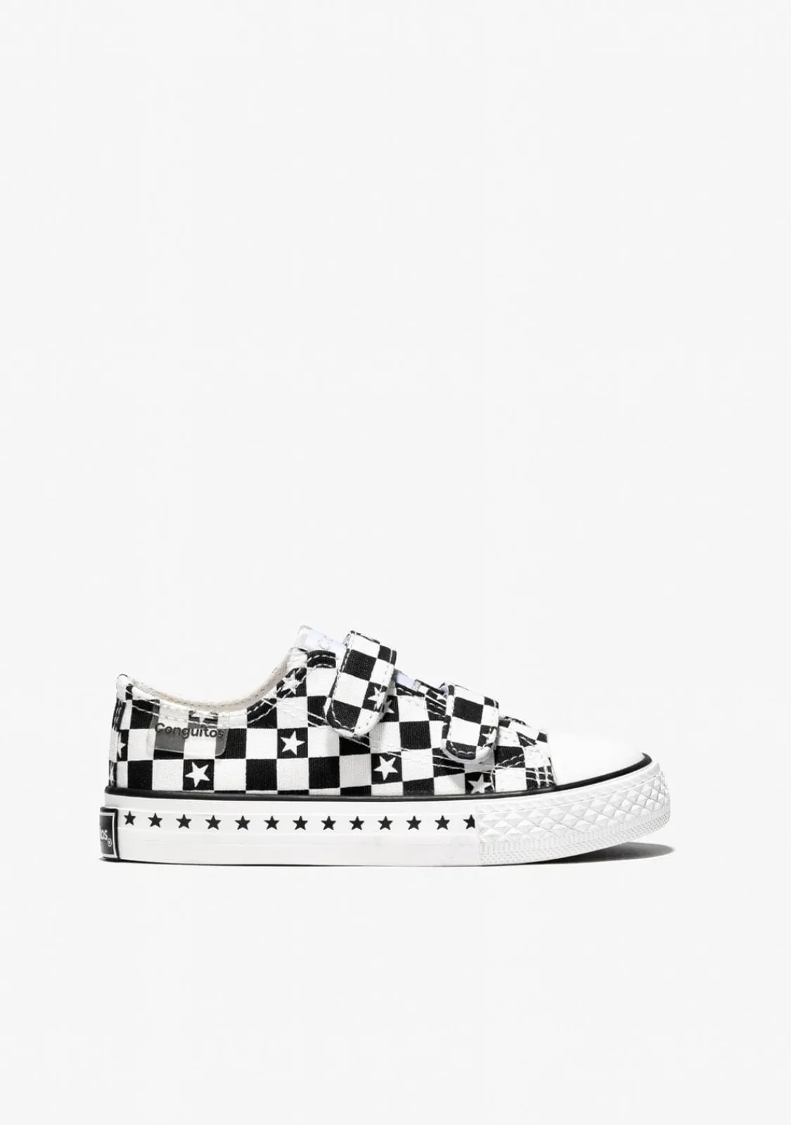 Conguitos Zapatillas Unisex Cuadros Lona Negro^ Zapatillas|Zapatillas