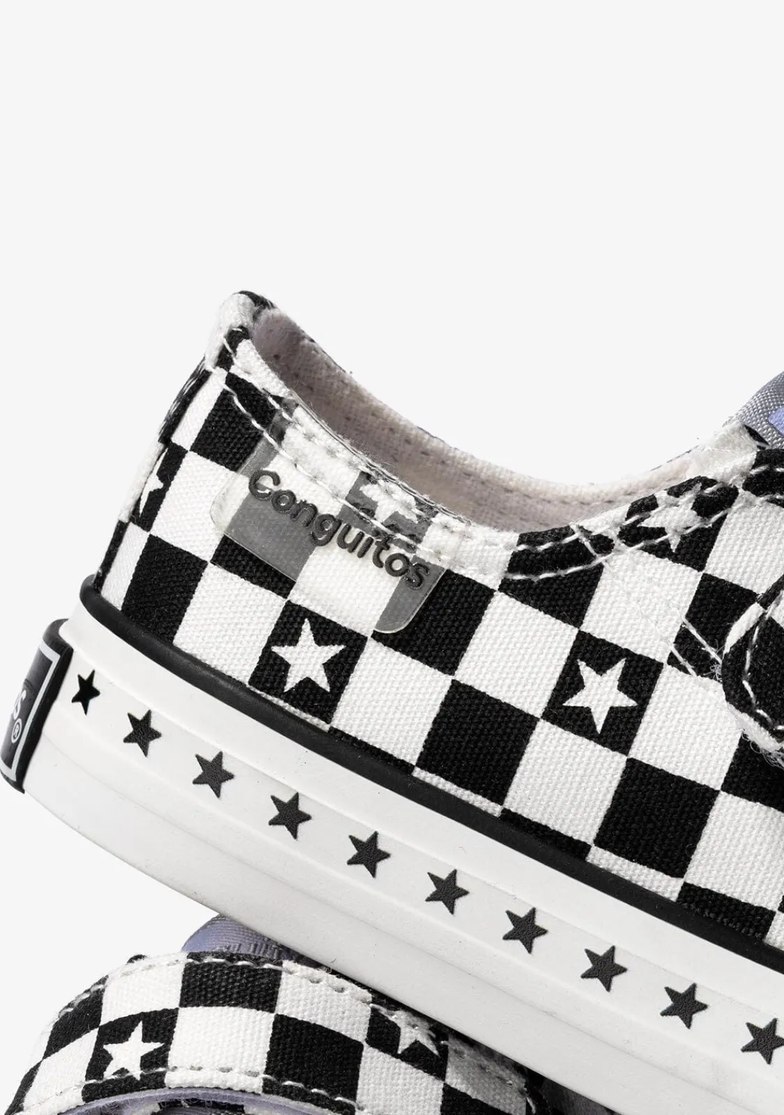 Conguitos Zapatillas Unisex Cuadros Lona Negro^ Zapatillas|Zapatillas