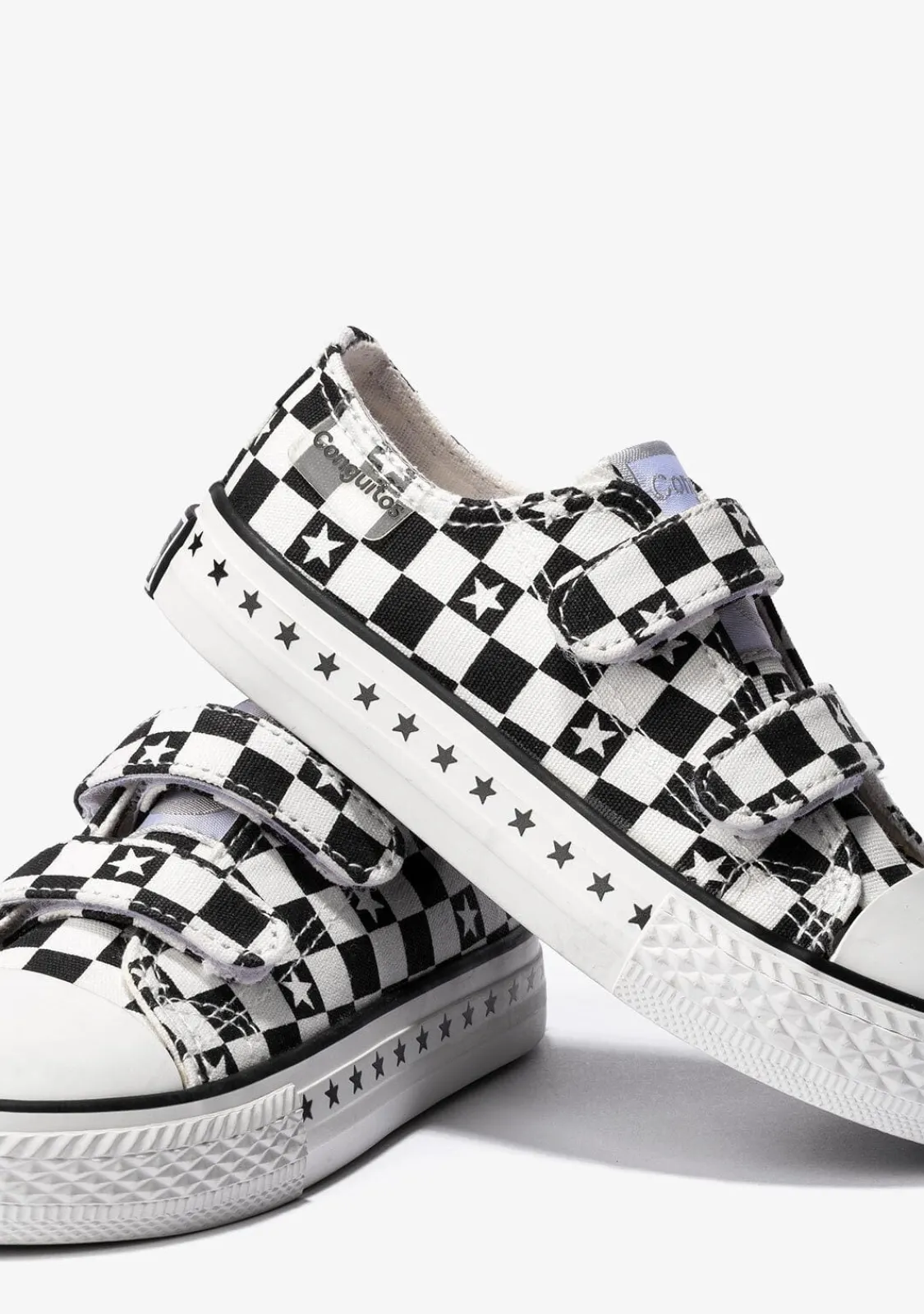Conguitos Zapatillas Unisex Cuadros Lona Negro^ Zapatillas|Zapatillas