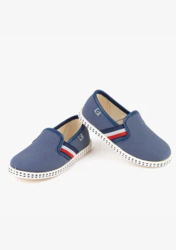 Conguitos Zapatos De Niño Lona Azul^ Zapatillas