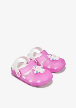 Conguitos Zuecos Unicornio Con Luces Rosa^ Sandalias|Sandalias